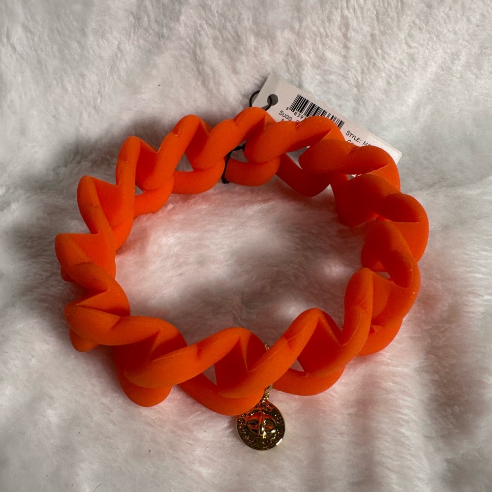 Marc By Marc Jacobs Orange Hair Band with Gold Charm